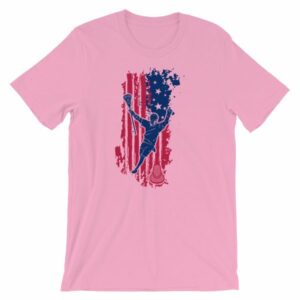 American Lacrosse Player American Flag LAX T-Shirt - Image 24