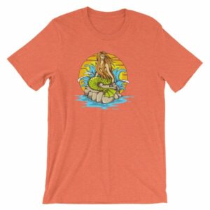 Mermaid Sunset Old School Tattoo Mermaid Sea LifeT-Shirt - Image 12
