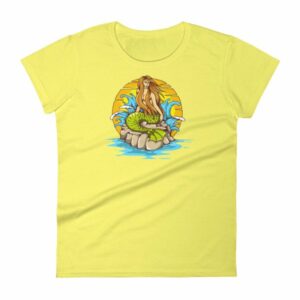 Mermaid Sunset Old School Tattoo Mermaid Sea Life Women's T-Shirt - Image 12