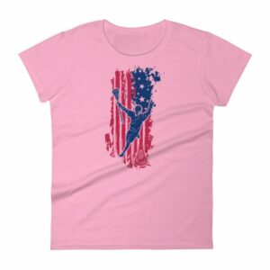 American Lacrosse Player American Flag LAX Women's T-Shirt - Image 14