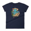 Rise Of Kraken Old School Tattoo Octopus Sea Monster Women's T-Shirt - Image 4