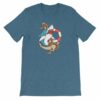 Shark and Anchor Old School Tattoo Sea Life T-Shirt - Image 5