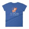 My Puns Are Cat-Astrophic Funny Cat Lovers Women's T-Shirt - Image 9