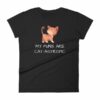 My Puns Are Cat-Astrophic Funny Cat Lovers Women's T-Shirt