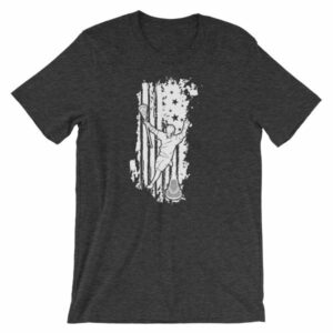American Lacrosse Player American Flag LAX T-Shirt - Image 8