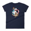 Shark and Anchor Old School Tattoo Sea Life Woman's T-Shirt - Image 4