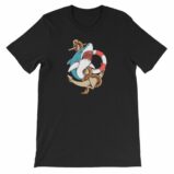 Shark and Anchor Old School Tattoo Sea Life T-Shirt