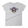 All American Rider Skull Motorcycle Helmet Pistons Women's T-Shirt - Image 5