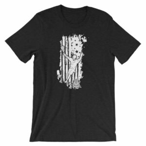 American Lacrosse Player American Flag LAX T-Shirt - Image 2