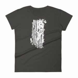 American Lacrosse Player American Flag LAX Women's T-Shirt - Image 2