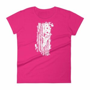 American Lacrosse Player American Flag LAX Women's T-Shirt - Image 11