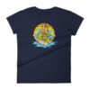 Mermaid Sunset Old School Tattoo Mermaid Sea Life Women's T-Shirt - Image 4