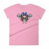 All American Rider Skull Motorcycle Helmet Pistons Women's T-Shirt - Image 11