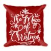 The Magic of Christmas Throw Square Pillow - Image 2