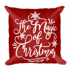 The Magic of Christmas Throw Square Pillow - Image 2