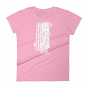 American Lacrosse Player American Flag LAX Women's T-Shirt - Image 10