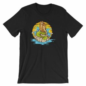 Mermaid Sunset Old School Tattoo Mermaid Sea LifeT-Shirt