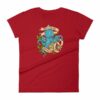 Rise Of Kraken Old School Tattoo Octopus Sea Monster Women's T-Shirt - Image 16