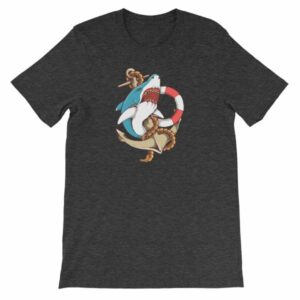 Shark and Anchor Old School Tattoo Sea Life T-Shirt - Image 15