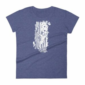 American Lacrosse Player American Flag LAX Women's T-Shirt - Image 4