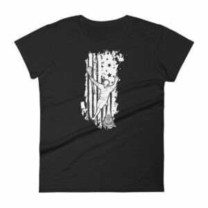 American Lacrosse Player American Flag LAX Women's T-Shirt