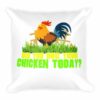 Have You Hugged Your Chicken Today Funny Chicken Lovers Square Pillow