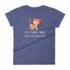 My Puns Are Cat-Astrophic Funny Cat Lovers Women's T-Shirt - Image 6