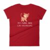 My Puns Are Cat-Astrophic Funny Cat Lovers Women's T-Shirt - Image 16