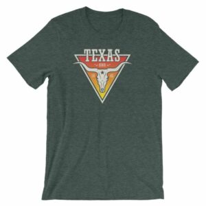 Texas The Lone Star State Longhorn Est. 1845 State Short-Sleeve Unisex T-Shirt - Image 4