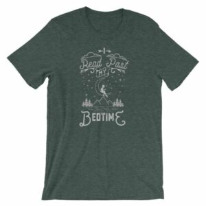 I Read Past My Bedtime Book Lovers Reading Short-Sleeve Unisex T-Shirt - Image 3