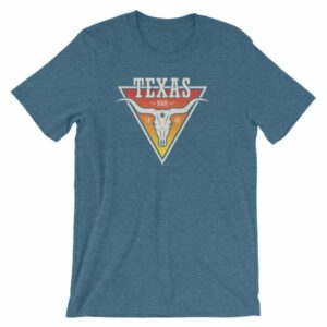 Texas The Lone Star State Longhorn Est. 1845 State Short-Sleeve Unisex T-Shirt - Image 9