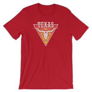 Texas The Lone Star State Longhorn Est. 1845 State Short-Sleeve Unisex T-Shirt - Image 18