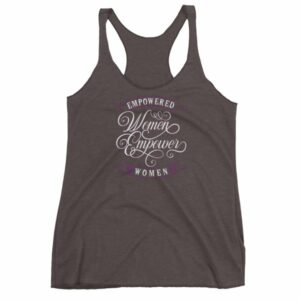 Empowered Women Empower Women Vintage Text Women's Racerback Tank - Image 2