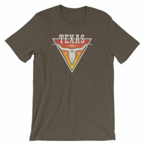 Texas The Lone Star State Longhorn Est. 1845 State Short-Sleeve Unisex T-Shirt - Image 8