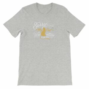 Sorry Im late My Cat Was Sitting On Me Funny Kitty Short-Sleeve Unisex T-Shirt - Image 17