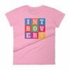 INTOVERT Fun Colorful But Not A People Person Women's short sleeve t-shirt - Image 15
