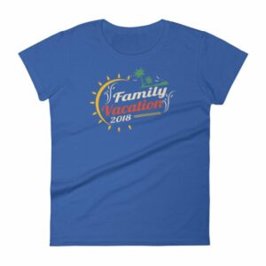 Family Vacation 2018 Fun Family Outing Women's short sleeve t-shirt - Image 9