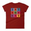 INTOVERT Fun Colorful But Not A People Person Women's short sleeve t-shirt - Image 14