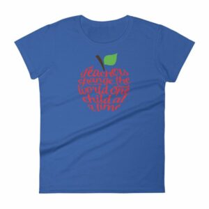 Teachers Change The World One Child At A Time Women's short sleeve t-shirt - Image 9
