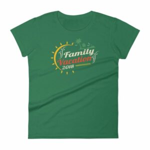 Family Vacation 2018 Fun Family Outing Women's short sleeve t-shirt - Image 8