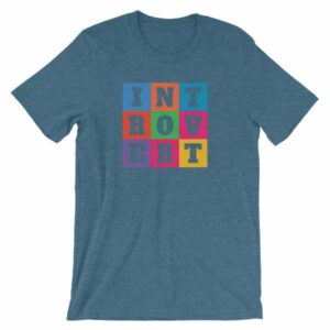 INTOVERT Fun Colorful But Not A People Person Short-Sleeve Unisex T-Shirt - Image 7