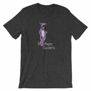 Jesus In A Bunny Suit Happy Easter Funny Short-Sleeve Unisex T-Shirt - Image 6