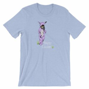 Jesus In A Bunny Suit Happy Easter Funny Short-Sleeve Unisex T-Shirt - Image 11