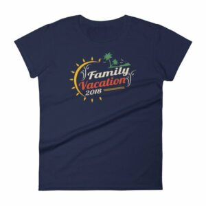 Family Vacation 2018 Fun Family Outing Women's short sleeve t-shirt - Image 4