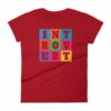 INTOVERT Fun Colorful But Not A People Person Women's short sleeve t-shirt - Image 17