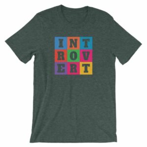 INTOVERT Fun Colorful But Not A People Person Short-Sleeve Unisex T-Shirt - Image 3