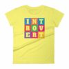 INTOVERT Fun Colorful But Not A People Person Women's short sleeve t-shirt - Image 12