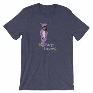 Jesus In A Bunny Suit Happy Easter Funny Short-Sleeve Unisex T-Shirt - Image 4