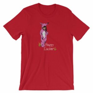 Jesus In A Bunny Suit Happy Easter Funny Short-Sleeve Unisex T-Shirt - Image 12