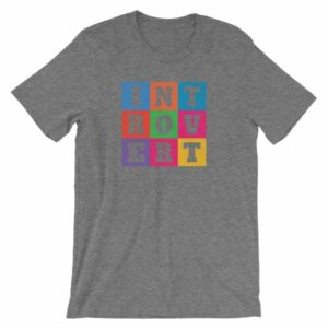 INTOVERT Fun Colorful But Not A People Person Short-Sleeve Unisex T-Shirt - Image 8